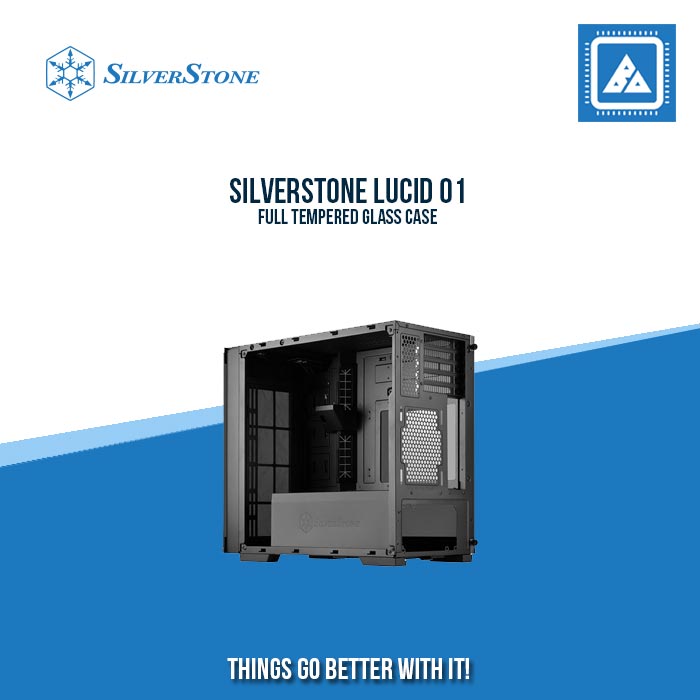 SILVERSTONE LUCID 01 FULL TEMPERED GLASS CASE SILVERSTONE LUCID 01 FULL TEMPERED GLASS CASE